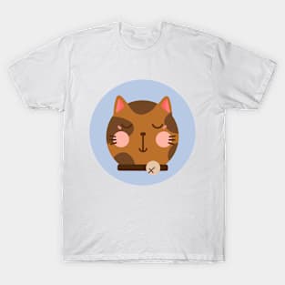 cute drawn kitty cat design 2 T-Shirt